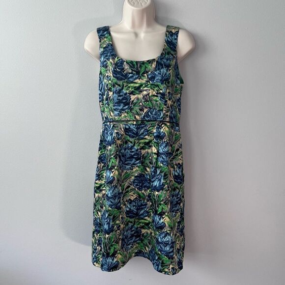 Yoana Baraschi Anthropologie Floral Sheath Dress with Pockets Size 8 - Picture 1 of 6